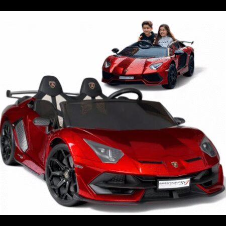 Lamborghini Aventador SVJ 24V Kinderauto 2 persoons Rood