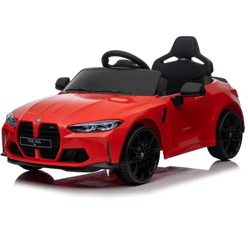 BMW M4 12V Kinderauto metallic Rood