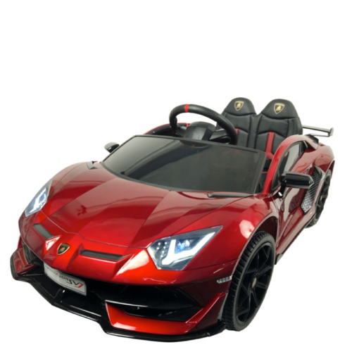 Lamborghini Aventador SVJ 12V Kinderauto Metallic Rood