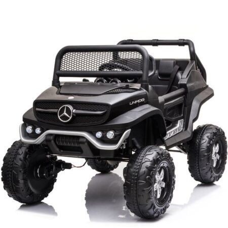 Mercedes Unimog 12V kinderauto Zwart