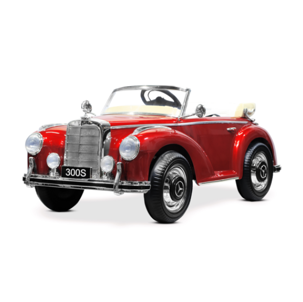 Mercedes 300S 12V Kinderauto Metallic Rood